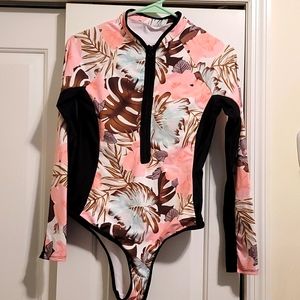 One Piece Long Sleeve Bathing Suit